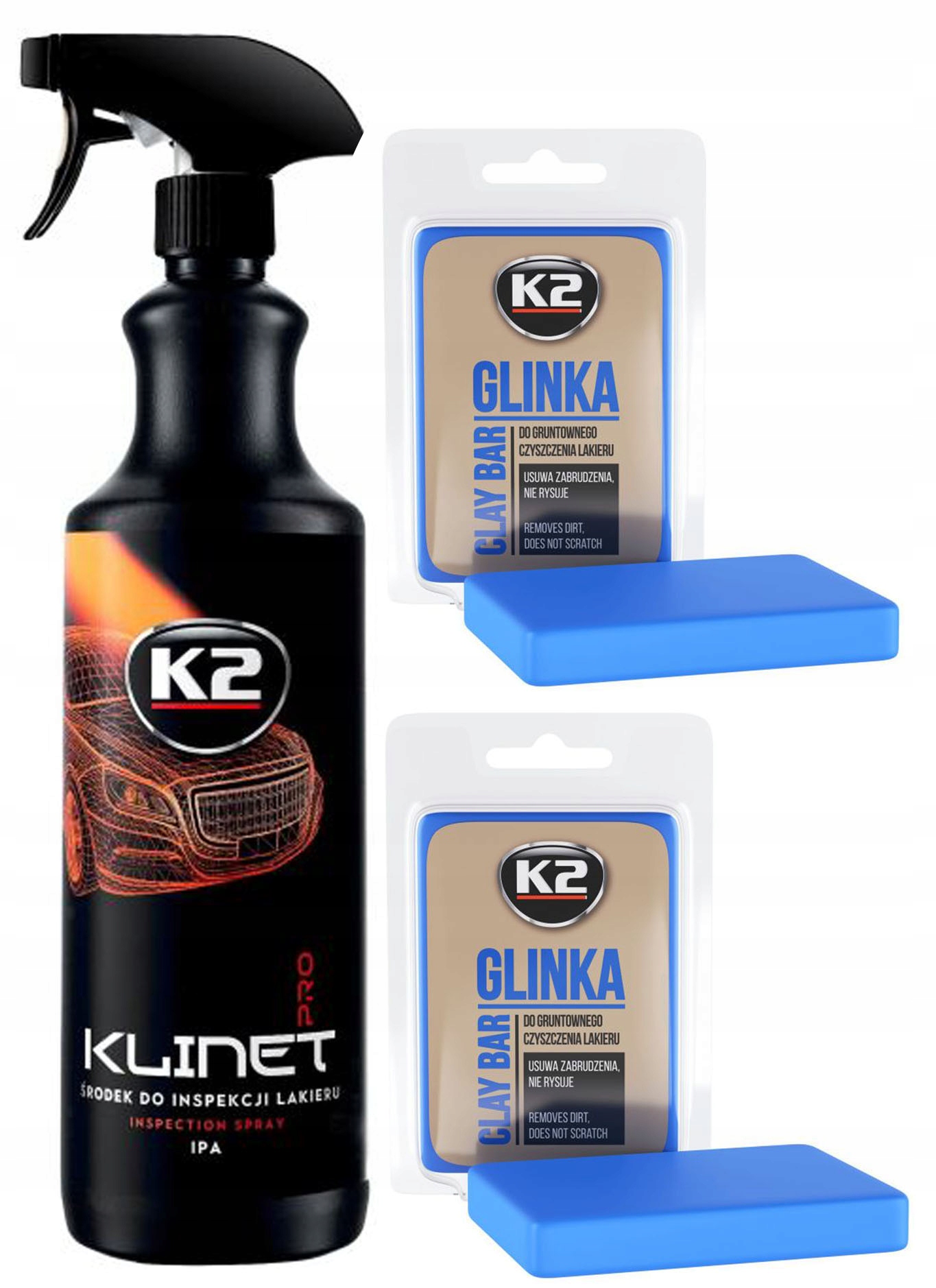 

K2 Glinka Do Czyszczenia Lakieru x2 Odtłuszczacz