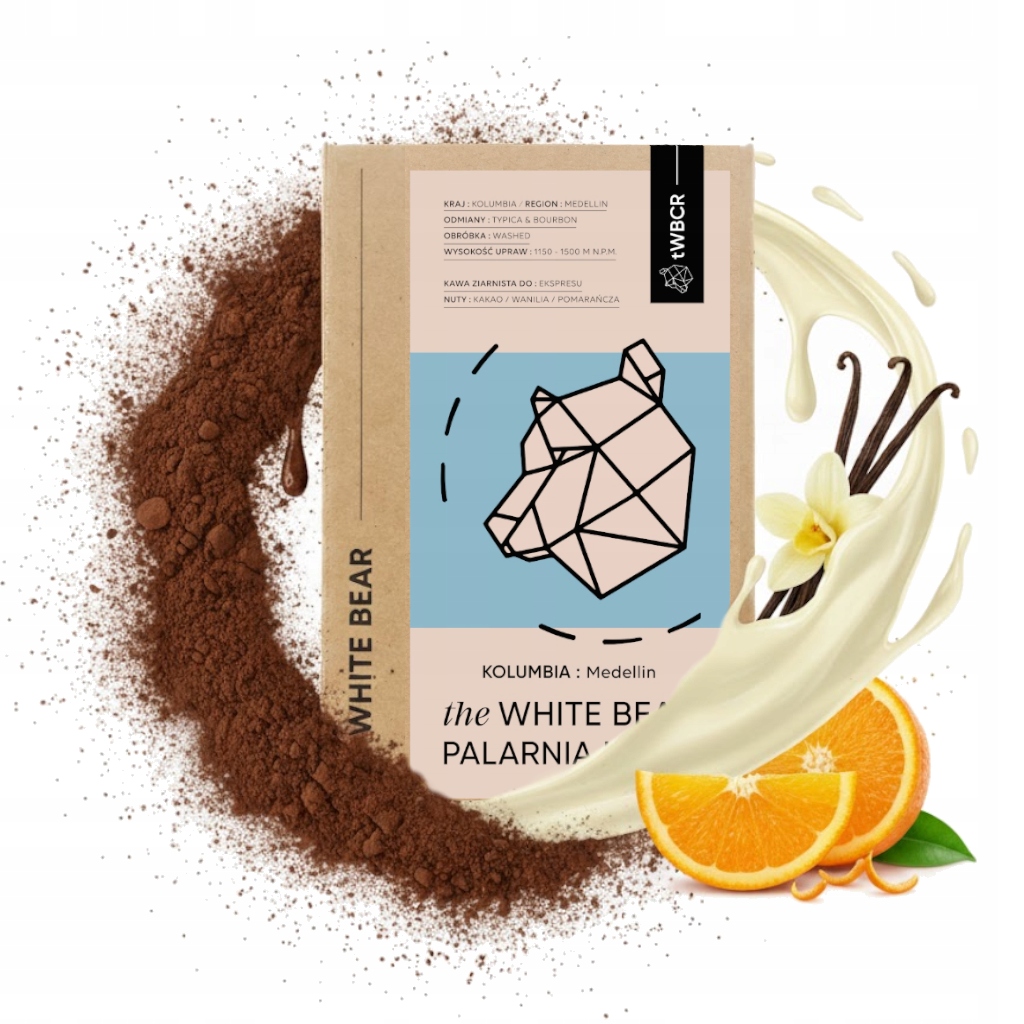 Levně Káva Wbc Arabica Kolumbie: Medellin 1kg kakao vanilka pomeranč