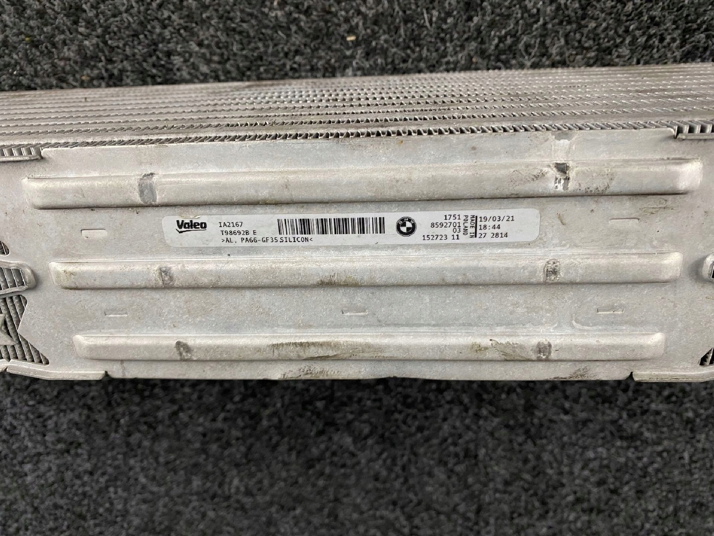 BMW SERIA 3 G20 G21 INTERCOOLER Kühler luft 8592701