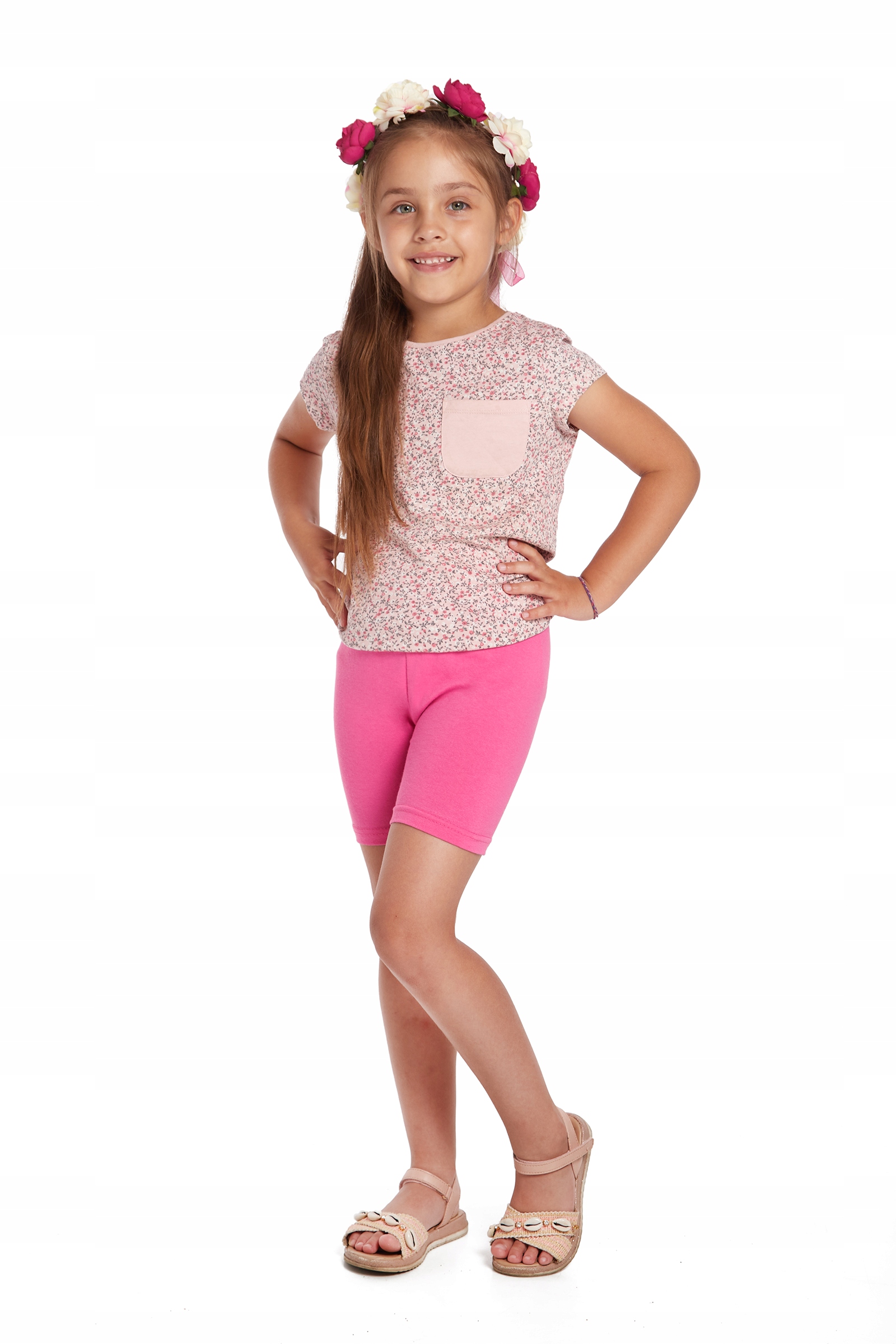 DZIECIĘCE LEGGINSY 1/2 LATO GETRY KOLARKI CHLK