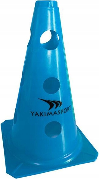 Pachołek treningowy z otworami 23cm Niebieski