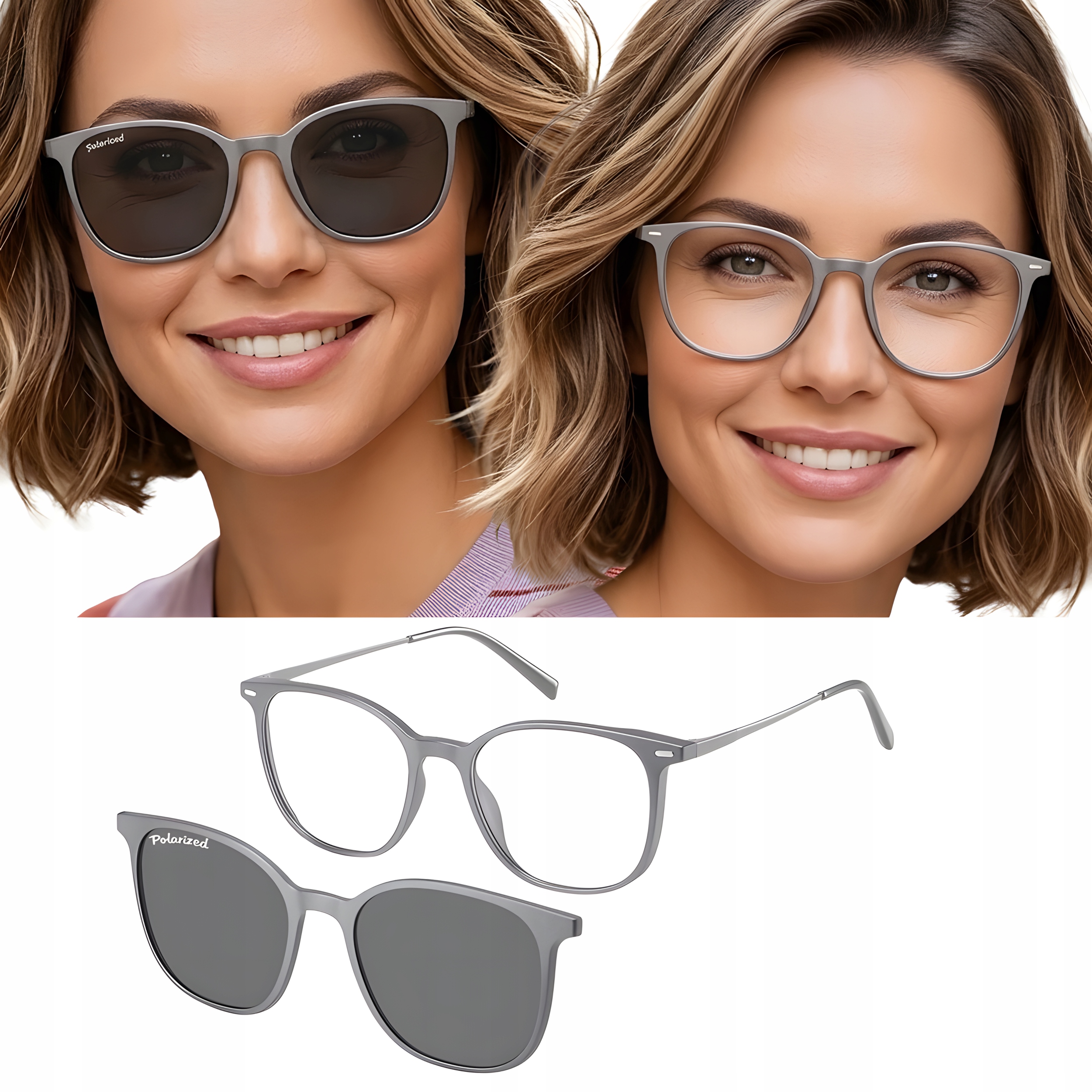 Okulary Oprawki Zerówki Nakładki Przeciwsłoneczne UV400 52-18-145