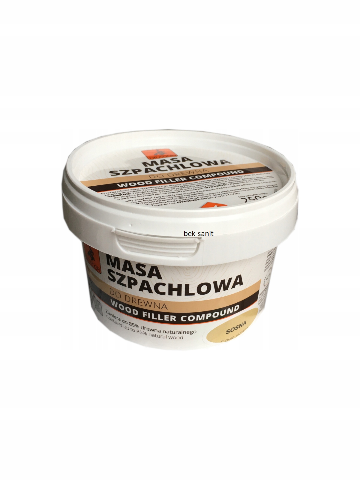 Masa Szpachlowa Do Drewna Dragon SOSNA 250g