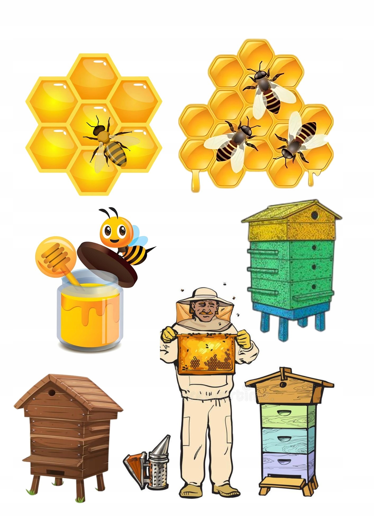 Wydruk na masie cukrowej maszyny Pszczoły miód dla Pszczelarza