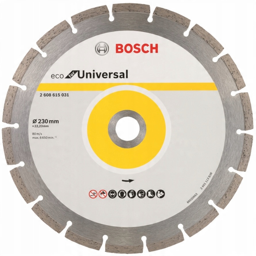 

Diamentowa Tarcza Tnąca 230mm Beton Cegła Bosch