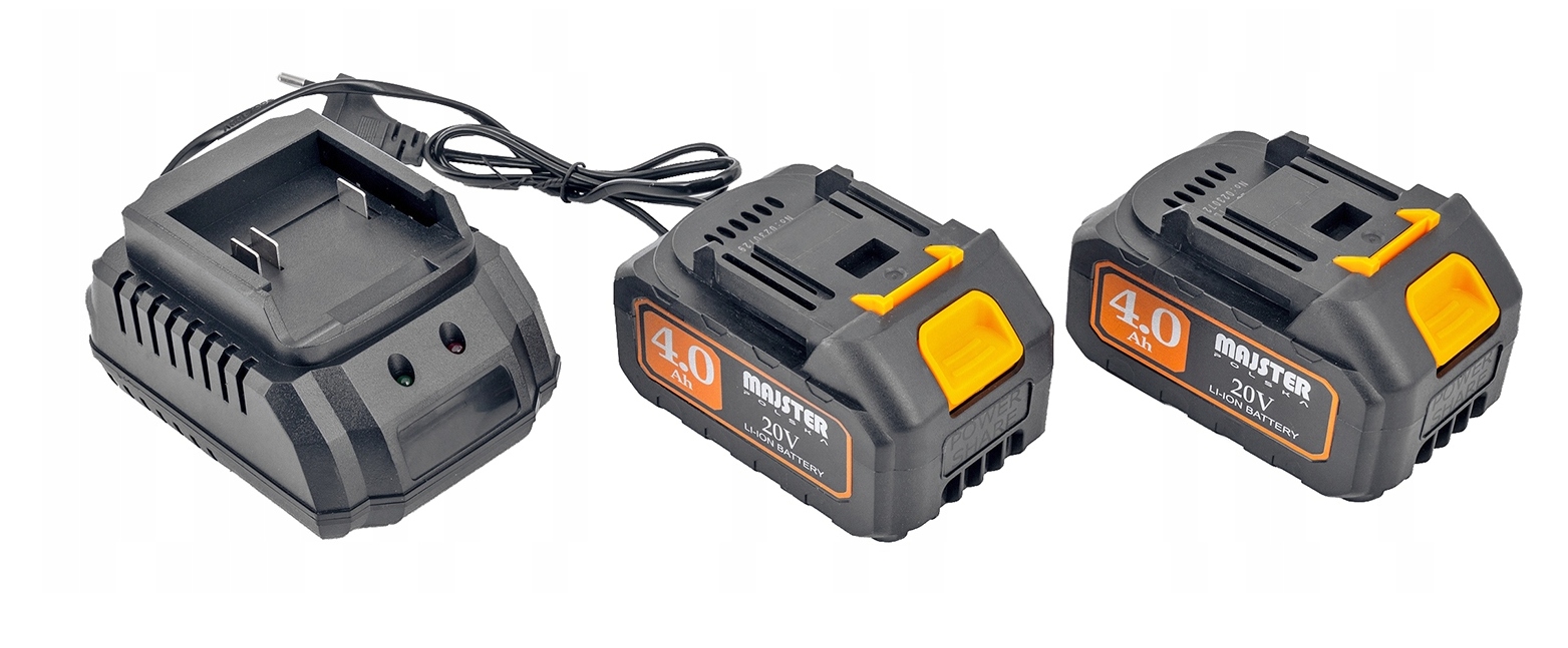 PIŁA ŁAŃCUCHOWA AKUMULATOROWA PILARKA BEZSZCZOTKOWA 2xAKU 4Ah TORBA ZESTAW Napięcie akumulatora 20 V