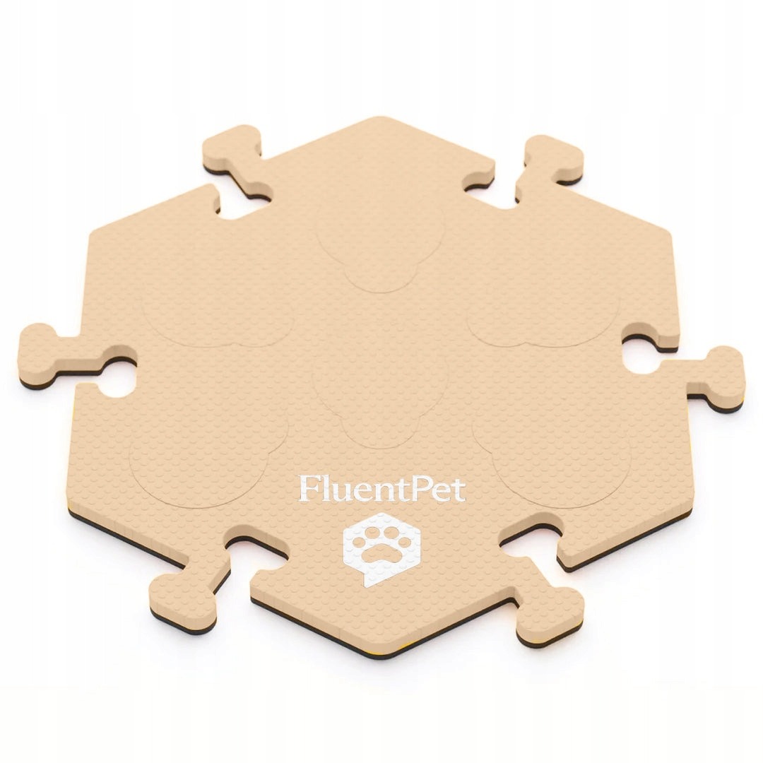 Levně FluentPet HexTile Compact – pěnová podložka pro tlačítka, světle béžová