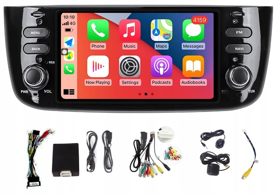 Autorádio Fiat Punto Linea 2010-2017 2GB 64GB Lesk Kamera Carplay