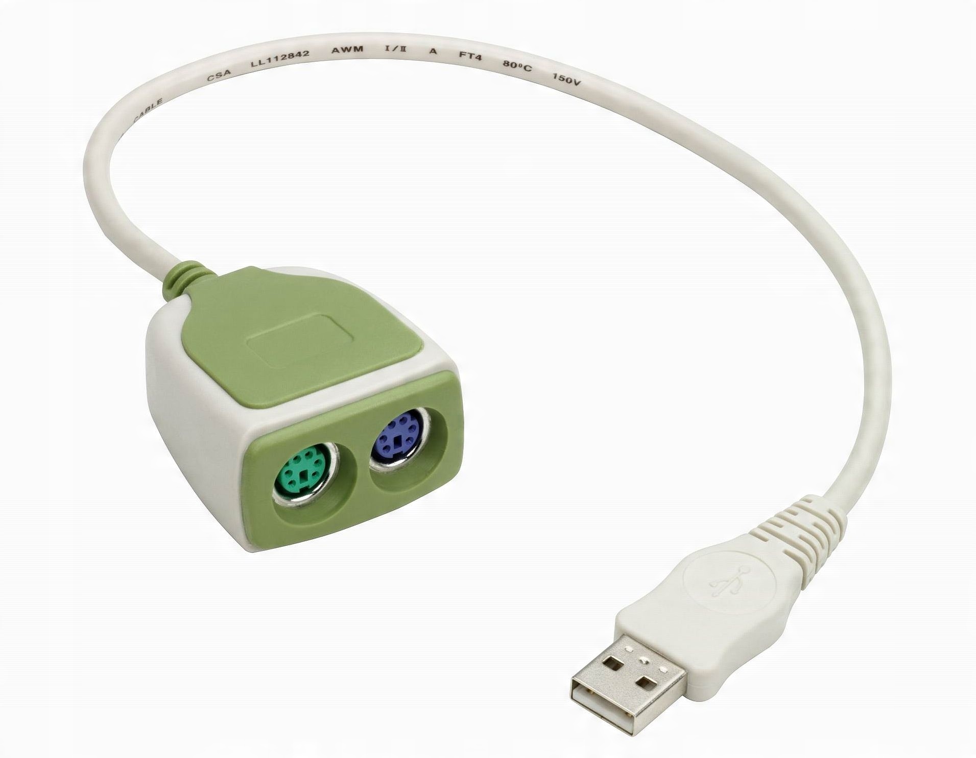 

Przejściówka Usb na 2 x PS/2 klawiatura mysz