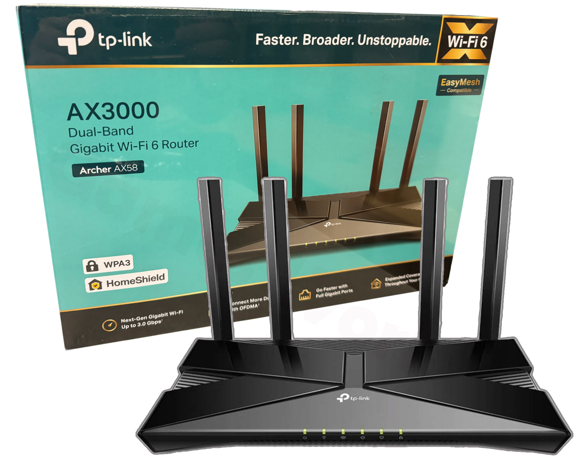 Router TP-LINK Archer AX58 AX3000 2.4/5 Ghz Wifi 6