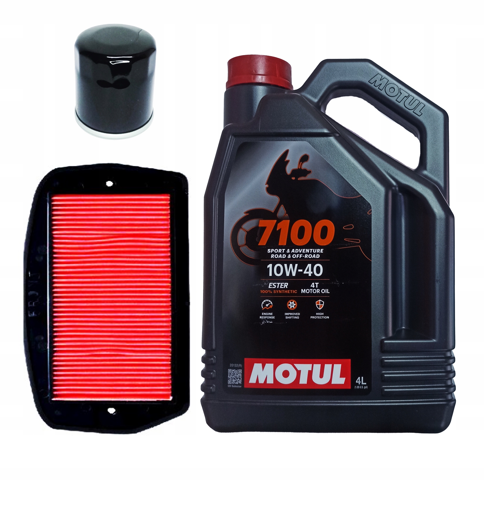 Olej Motul 7100 Filtry Yamaha FZ6 N FZ6N Fazer 600 2004-2006