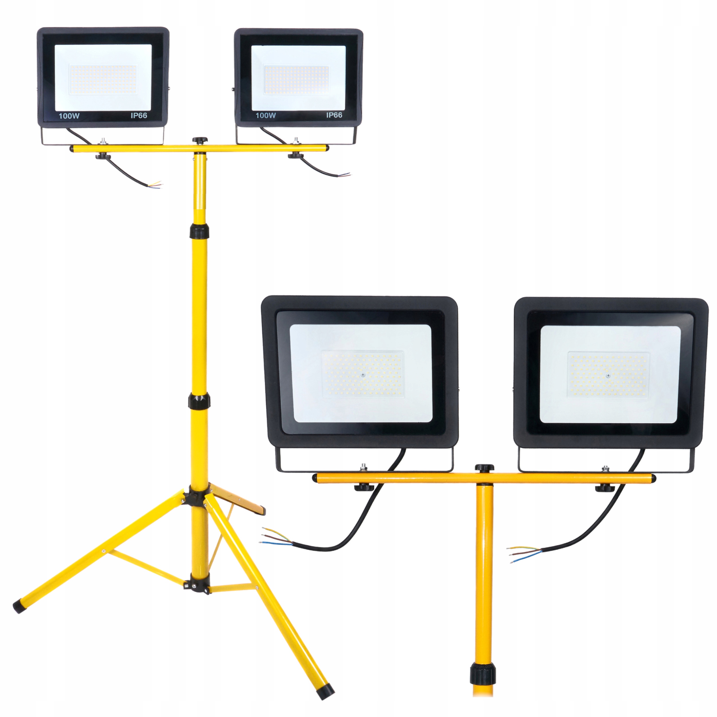 

Halogen Naświetlacz Led 2x 100W Zestaw Budowlany