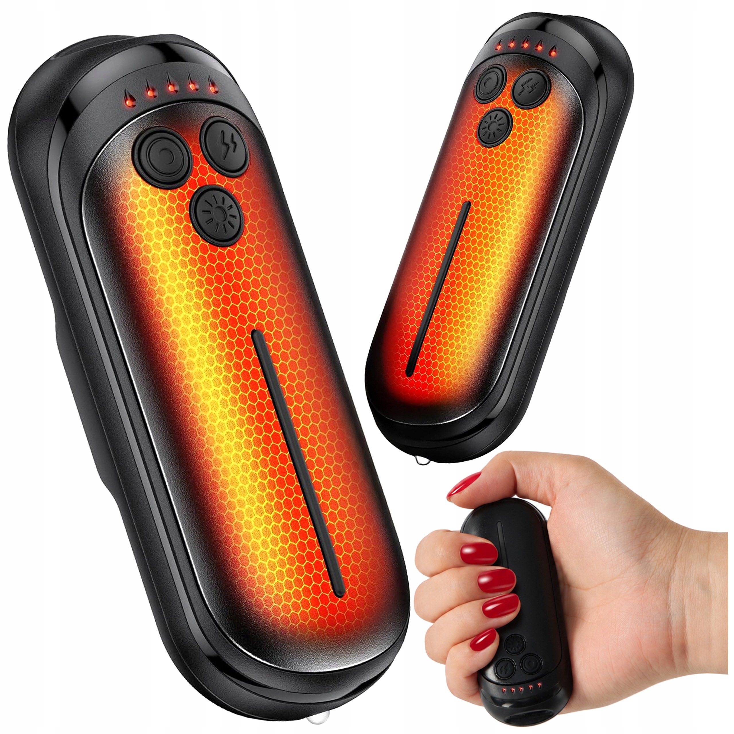 Ohřívač rukou elektrický Usb přenosný, 2 ks, nabíjecí, kapesní