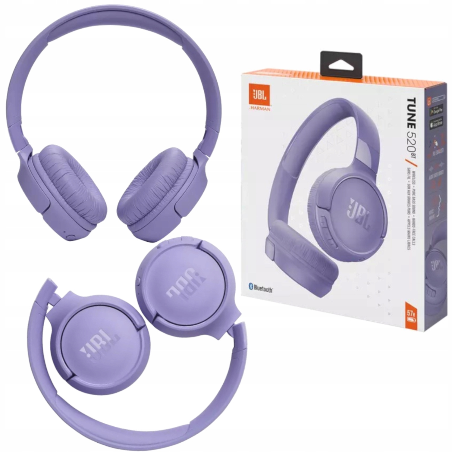 

Słuchawki bezprzewodowe Jbl Tune 520 Bt fioletowe