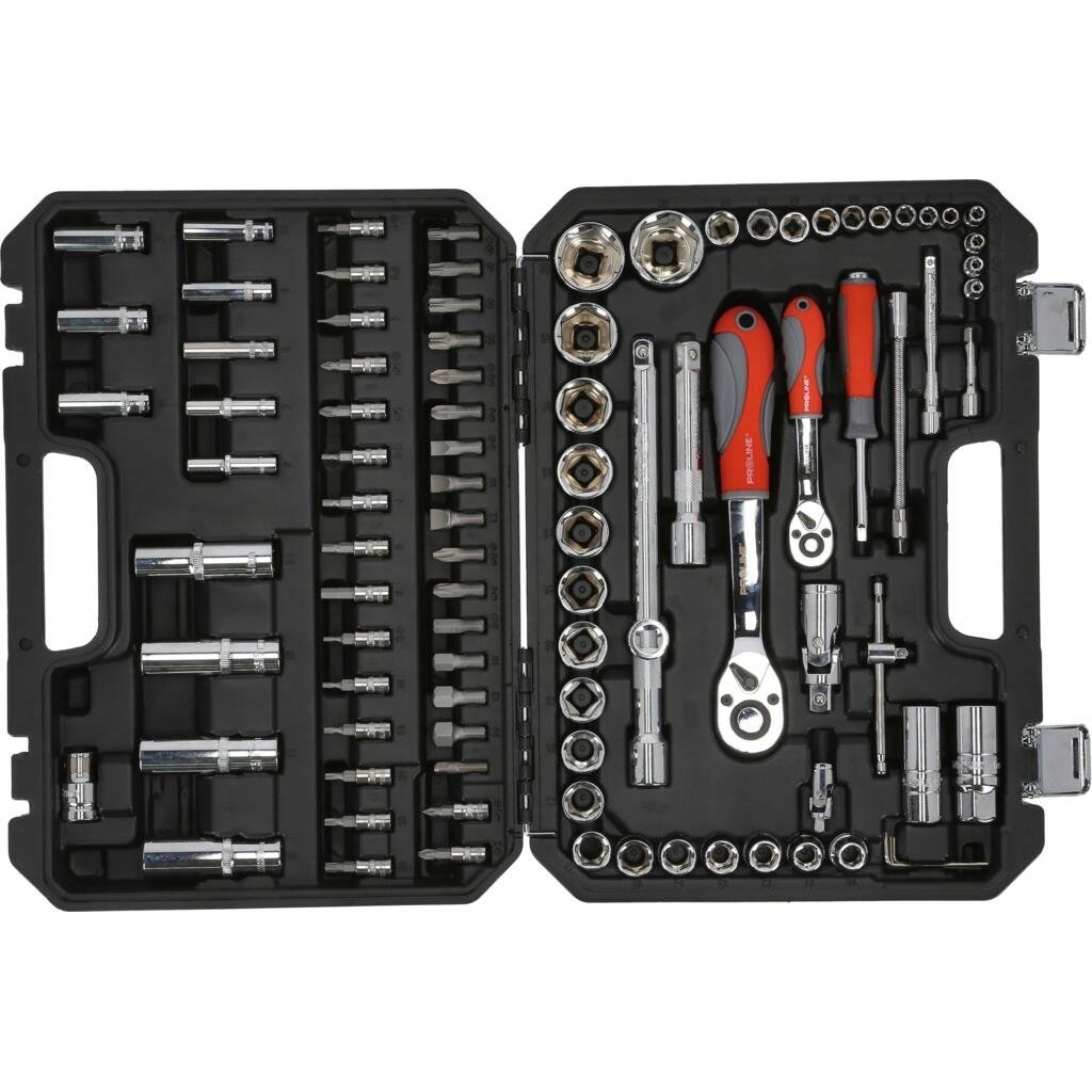 Zestaw kluczy nasadowych 94szt 1/2 1/4 Proline 58194 Liczba elementów w zestawie 94