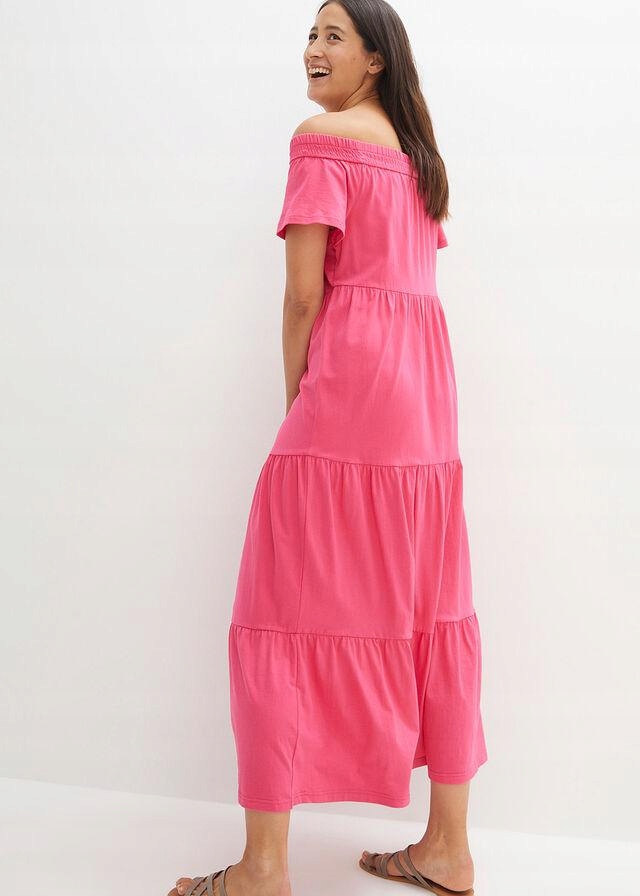 DŁUGA SUKIENKA Z FALBANAMI__40/42 Długość maxi