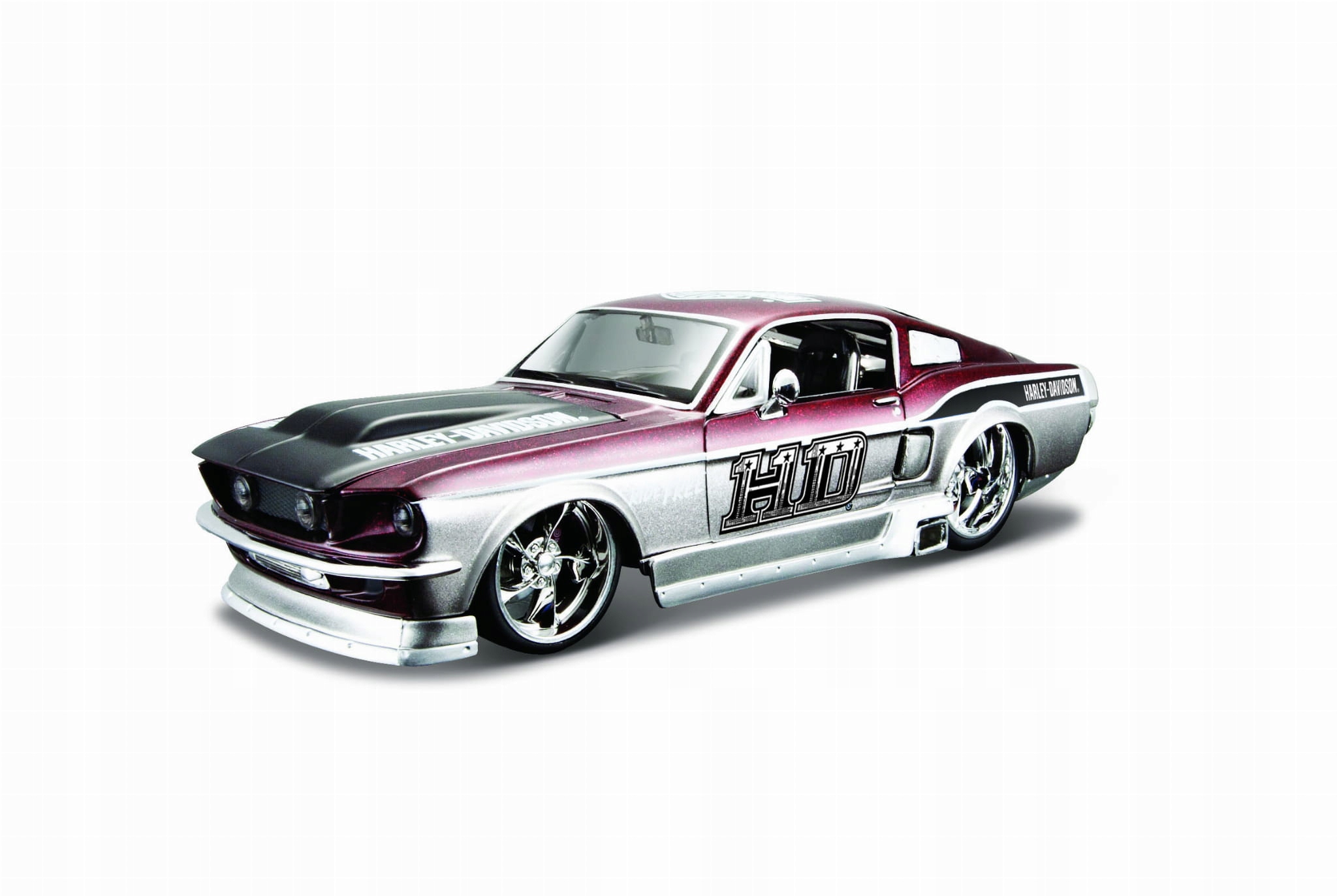 Maisto Harley-Davidson Custom, 1967 Ford Mustang Gt , 1:24