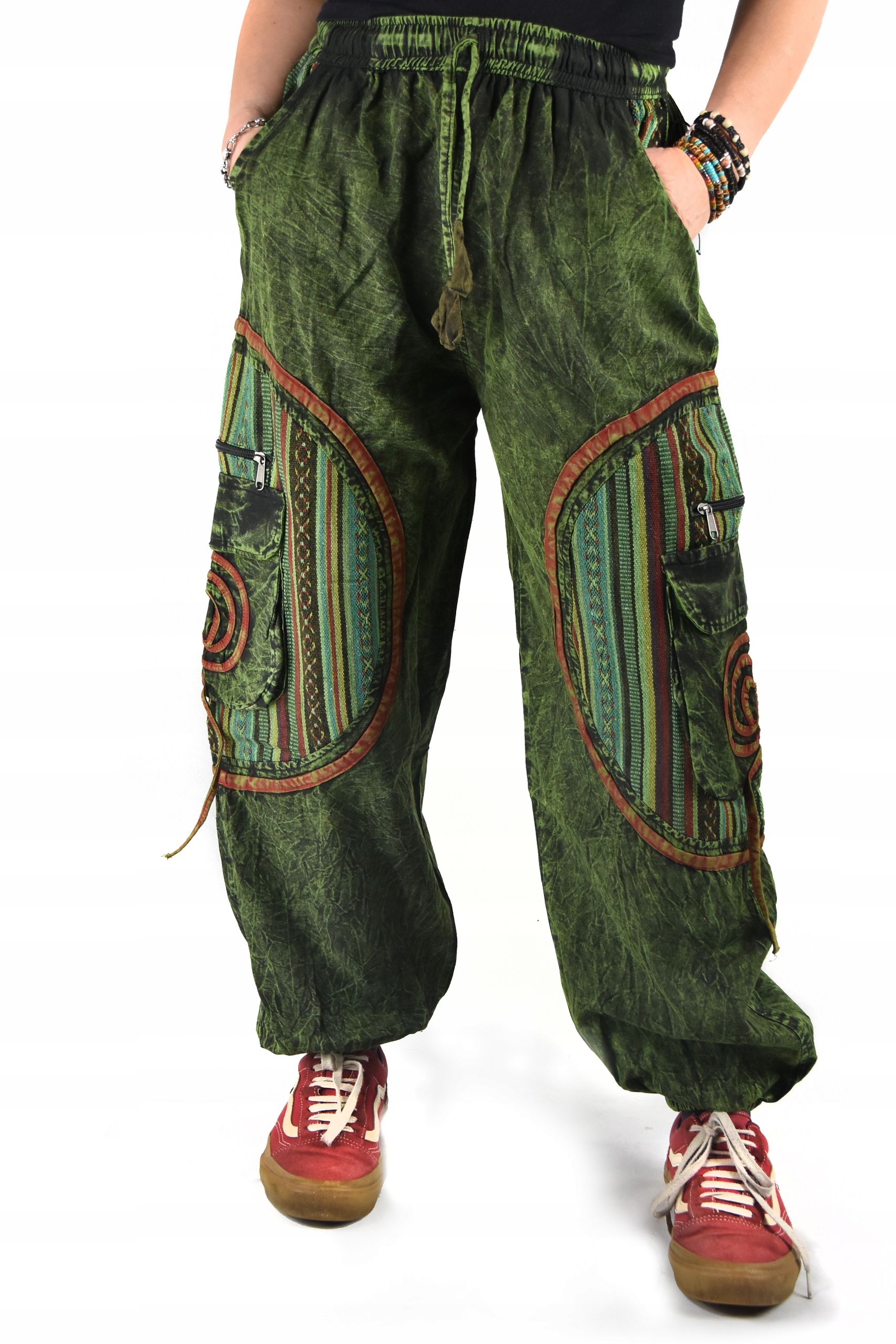 Bavlněné unisex boho kalhoty z Nepálu