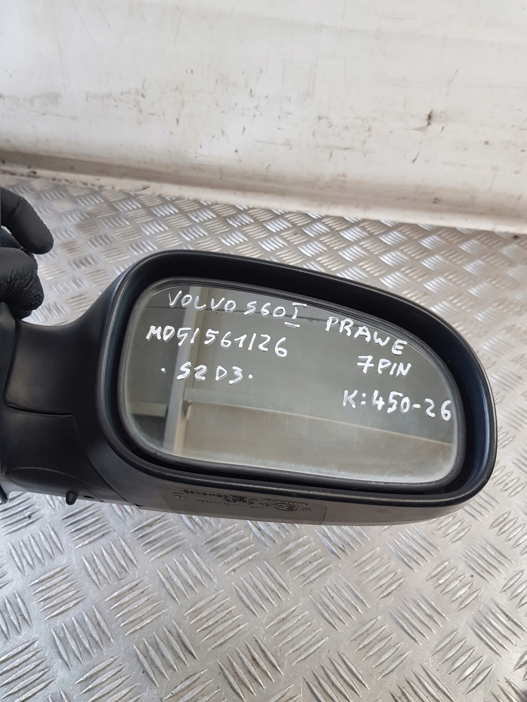 mirror right 7PIN VOLVO S60 and 01R- K: 450-26