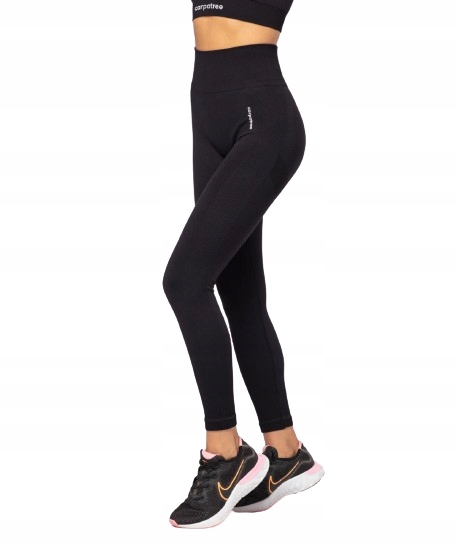 Carpatree Legginsy Bezszwowe Allure Black Czarne L