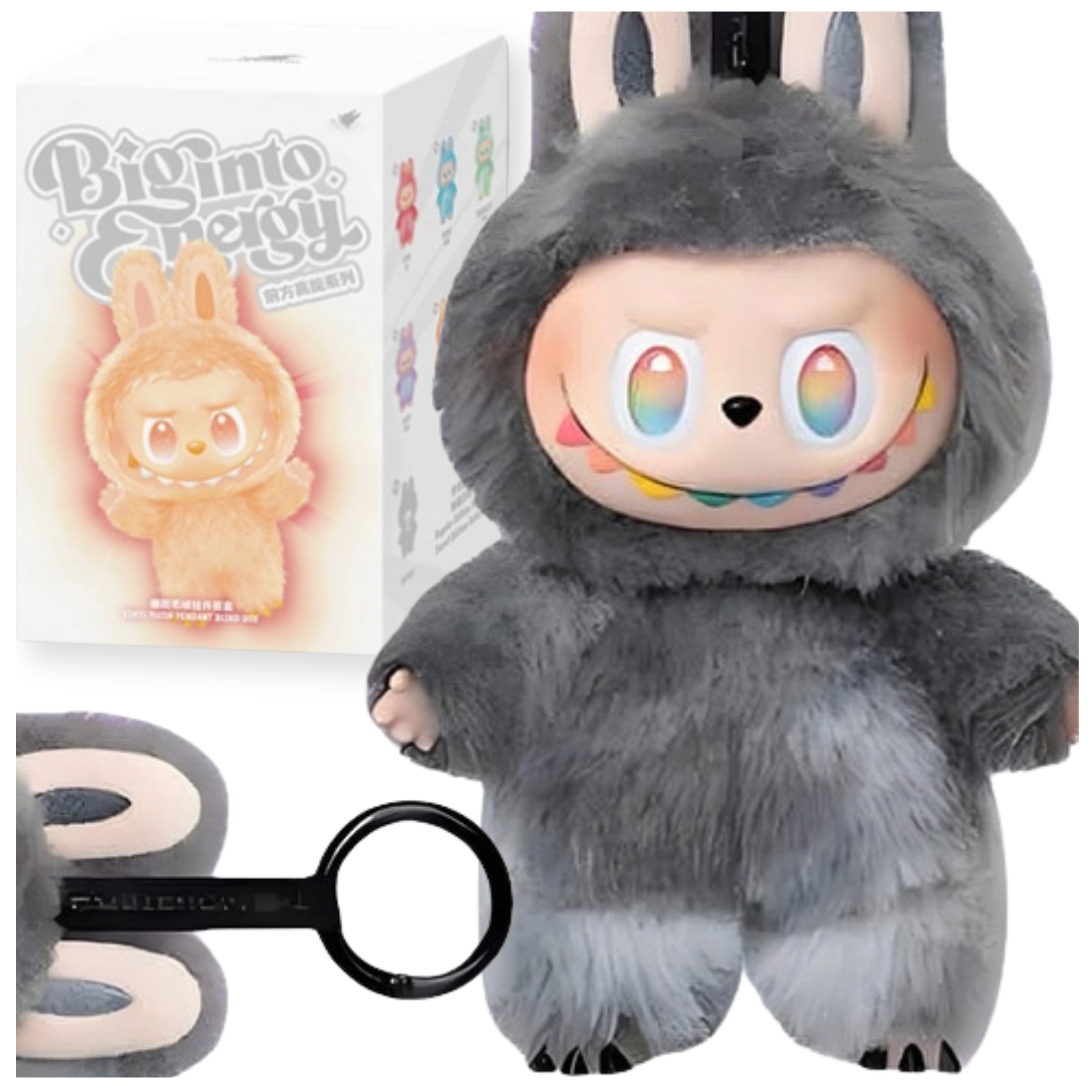 labubu Biginto Espressi グレー ぬいぐるみ LABUBU MASKOTKA LALKA LALECZKA BRELOK FIGURKA PLUSZAK