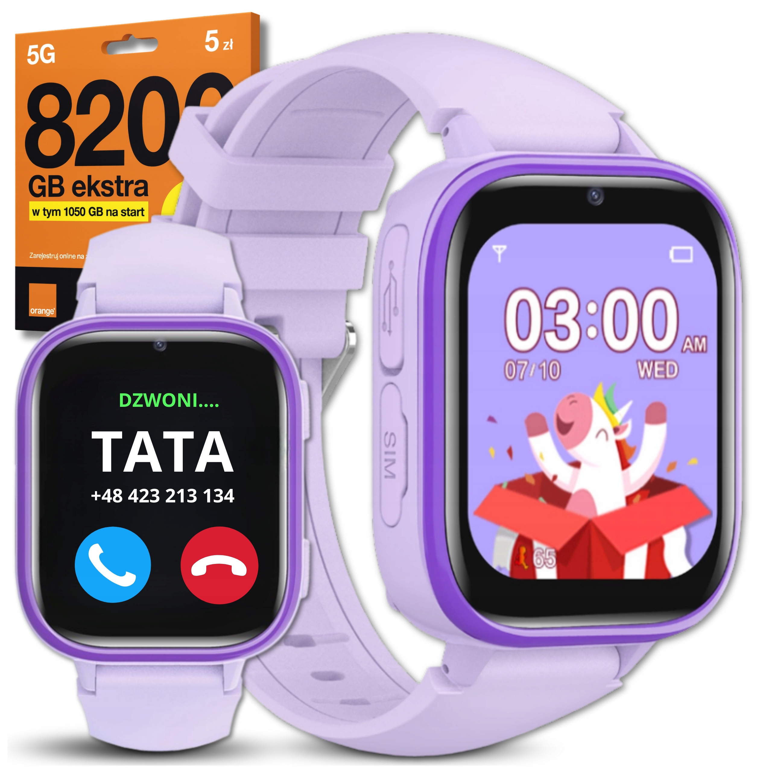 Chytré Hodinky Pro Děti Hodinky Volání Pl Menu Fotoaparát Telefon Sim Karta