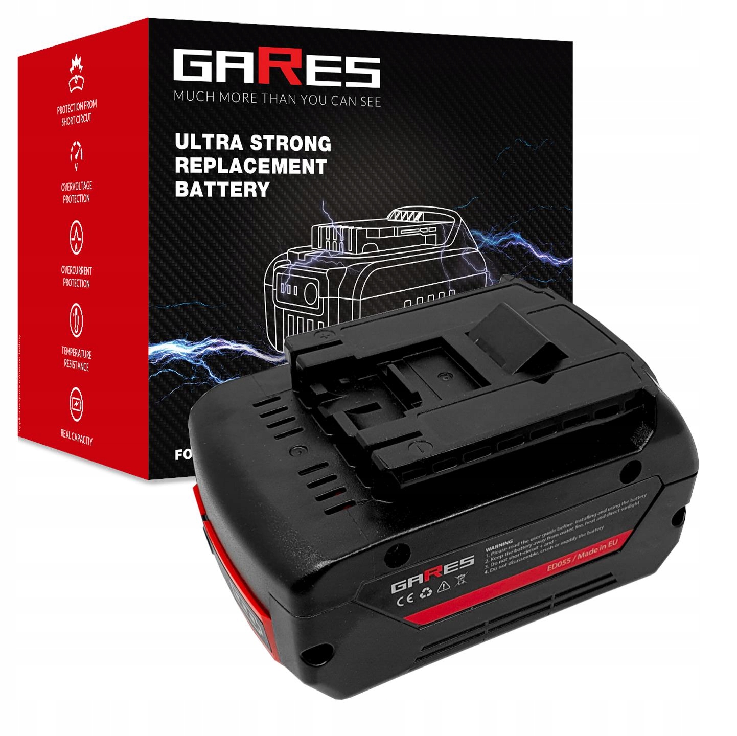 Baterie Akumulátor pro Bosch Gas Rhh Gcg Gop Gws Gbh Gds 24618-01 18V 5Ah