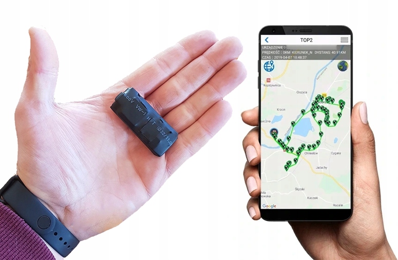 Lokalizator mini GPS podsłuch micro SD - czuwanie do 10
