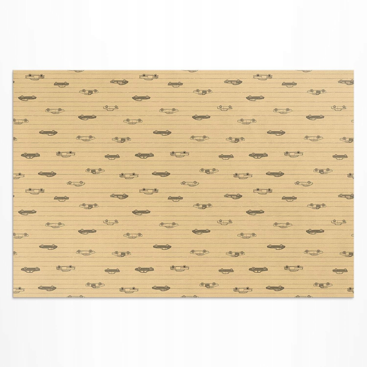 Koberec koberec do zahrady Na Terasu Staré retro vintage auta 225 x 150 cm