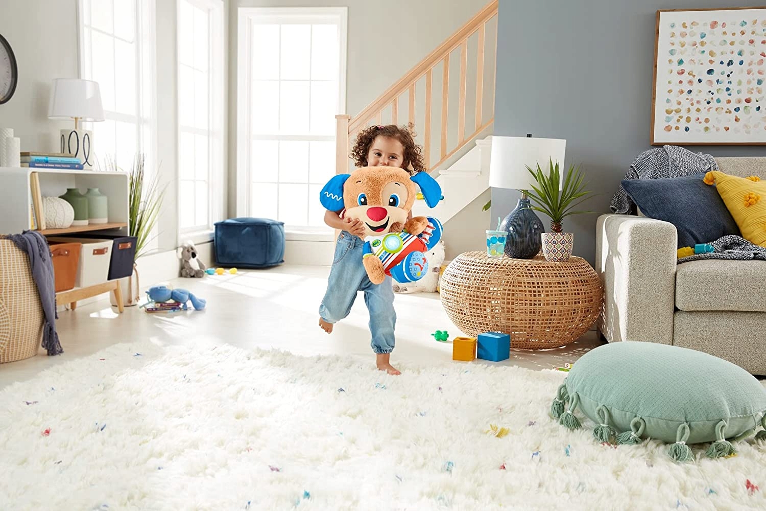 FISHER-PRICE SZCZENIACZEK UCZNIACZEK HCJ17 WIELKI Efekty dźwiękowe świetlne