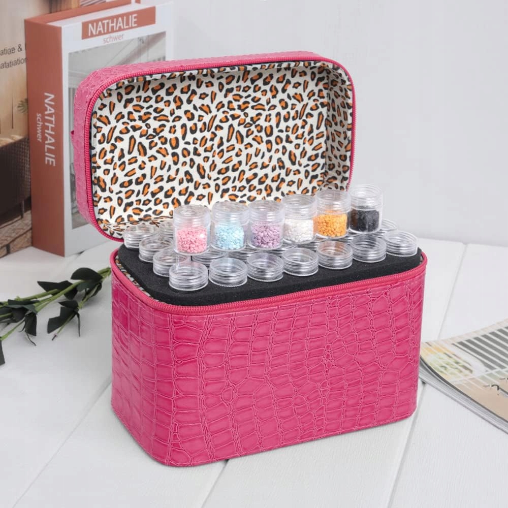 KUFEREK TORBA ORGANIZER DO PRZECHOWYWANIA AKCESORIÓW MALOWANIA DIAMENTAMI Stan opakowania oryginalne