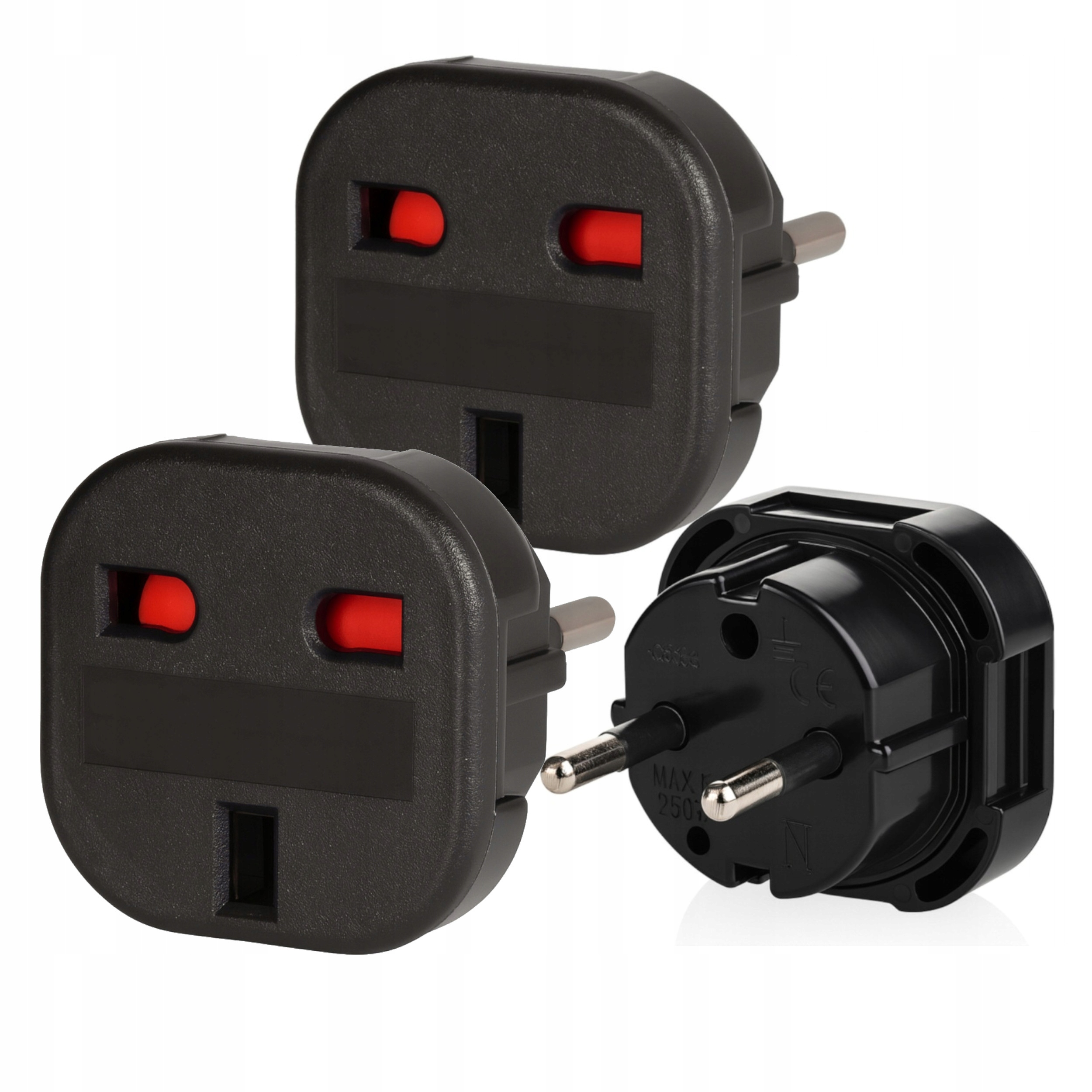 2x Przejściówka Angielska Adapter Anglia Polska Gniazdko Wtyczka G Uk Eu