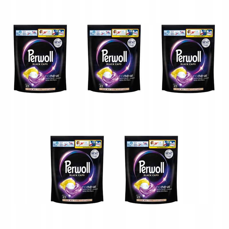 Perwoll Renew Caps Black 472,5 g 35 kusů X5