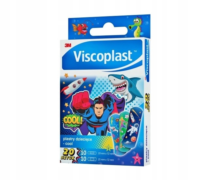 

Viscoplast Zestaw Plastrów Dla Dzieci Cool 20szt.