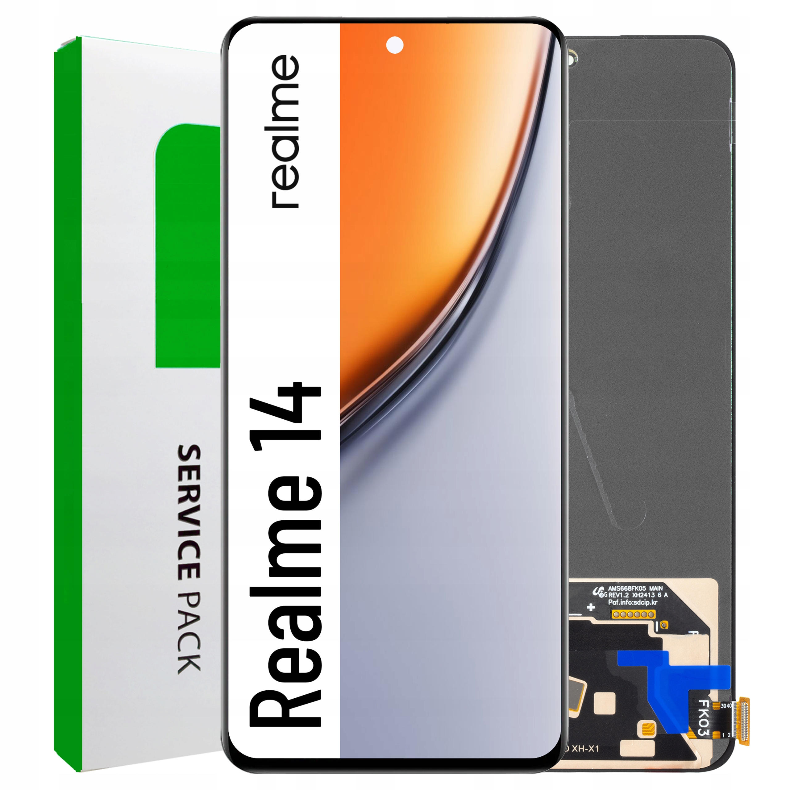 Amoled displej pro Realme 14 Dotyková obrazovka Originál Zila