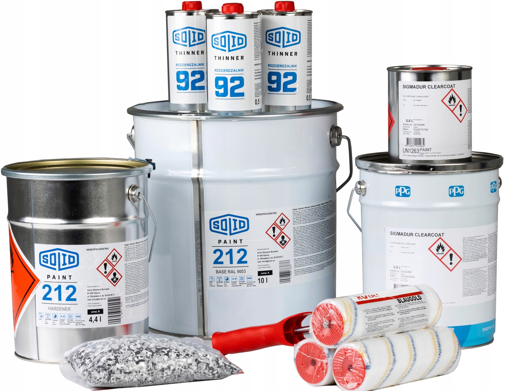 Epoxidová Živica farba na betón sada 30 m2 Farba