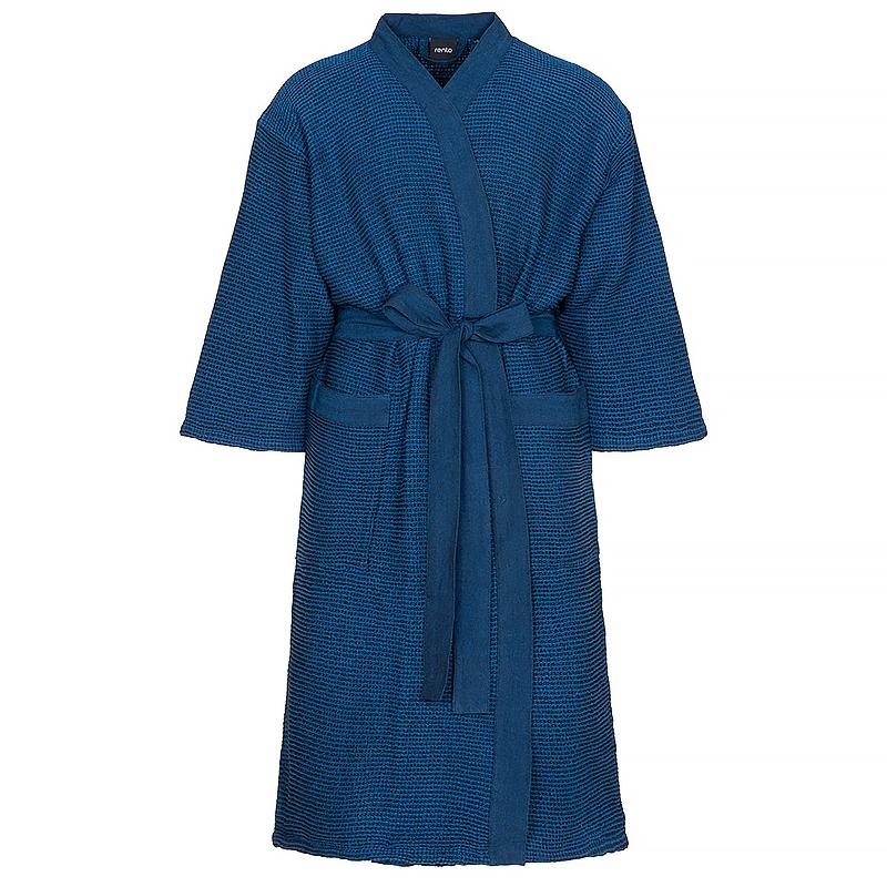 Saunový župan Rento Kenno S/m Tmavě modrý Měkký, stylový z Finska