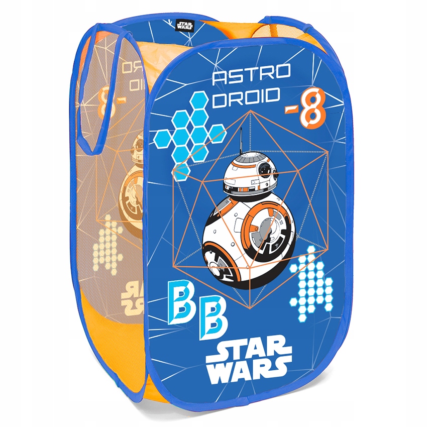 

Kosz Na Zabawki Lekki materiałowy StarWars BB8 70L