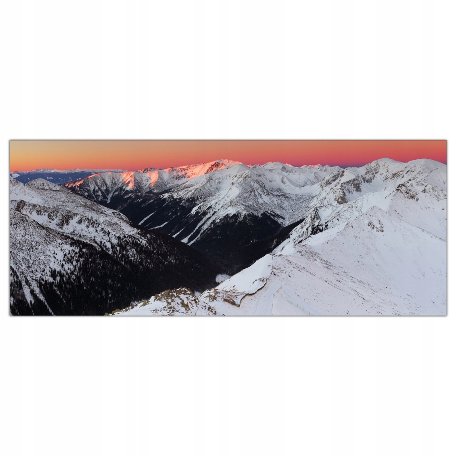 

Obraz Szklany Foto-obraz Tatry Zima Polska 125x50