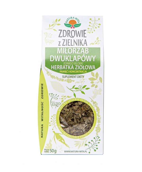 

Miłorząb Dwuklapowy Herbatka Ziołowa50g NaturaWita