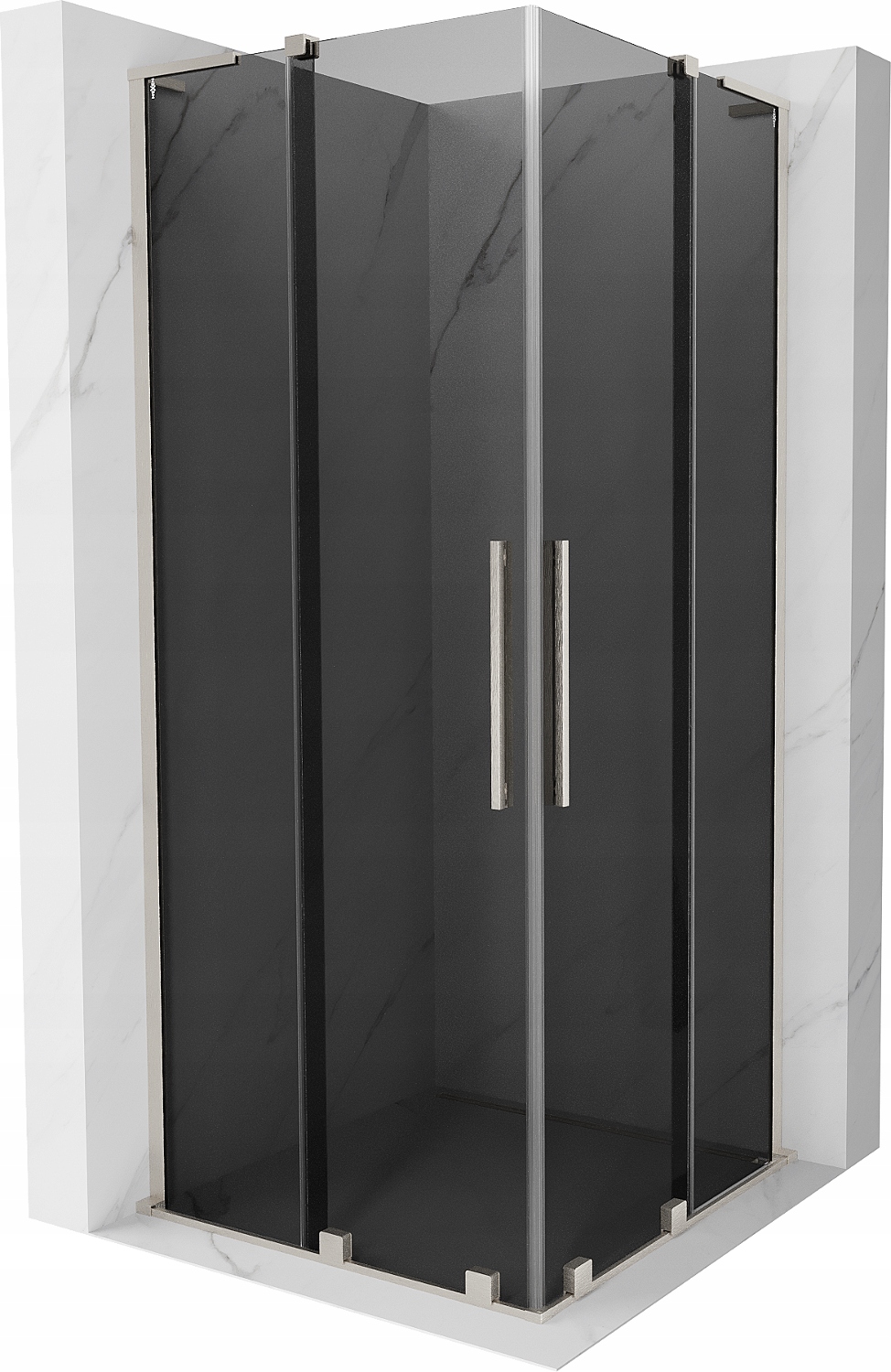 Mexen Velar L Duo sprchová kabina 90x90 cm, grafit, nikl