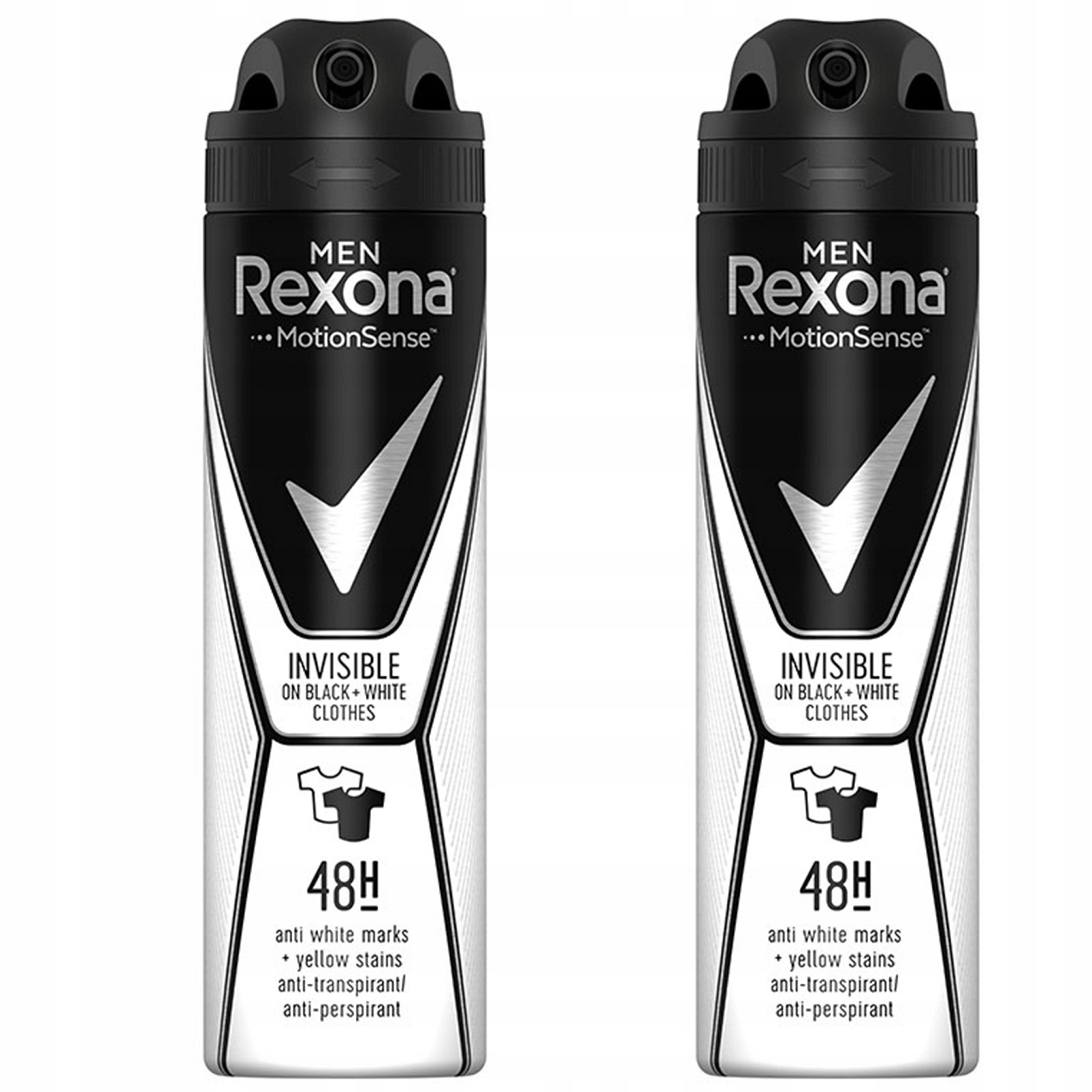 

Rexona Men Invisible Antyperspirant sprayu 2x150ml