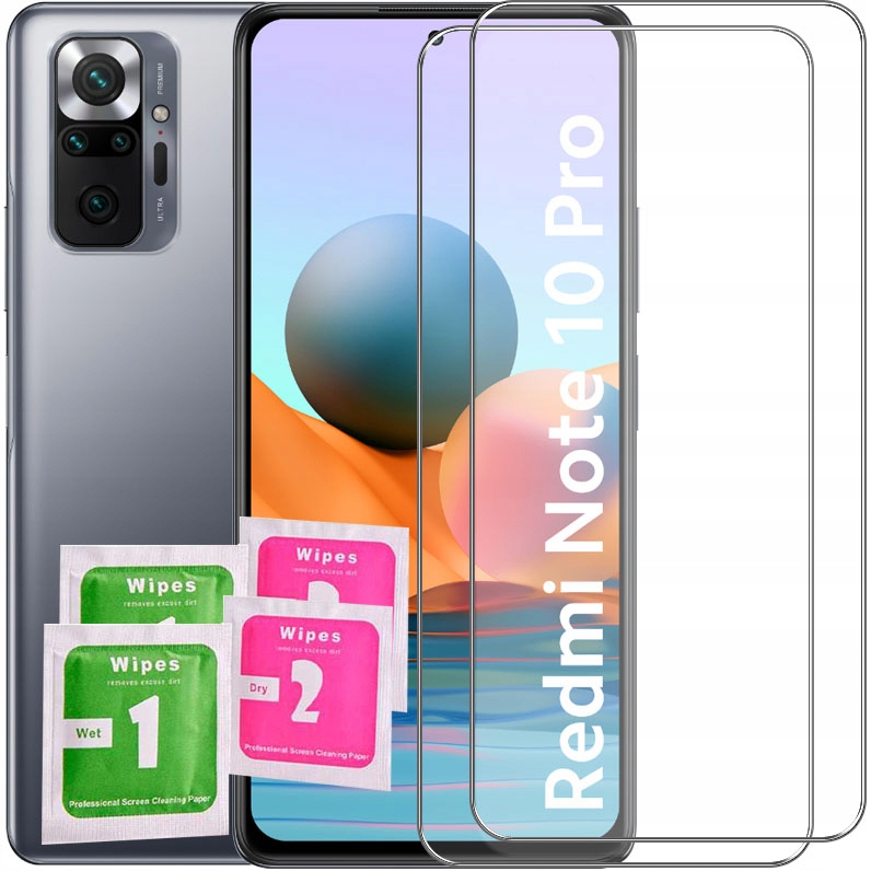 

2x Szkło Hartowane Szybka na Redmi Note 10 Pro
