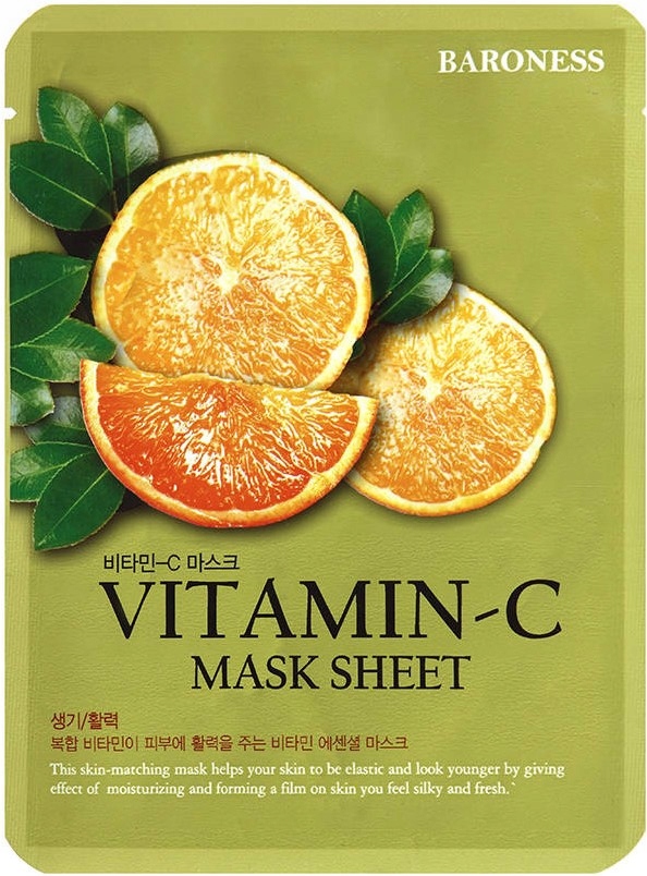 MASKA do TWARZY w PŁACHCIE z WITAMINĄ C Baroness
