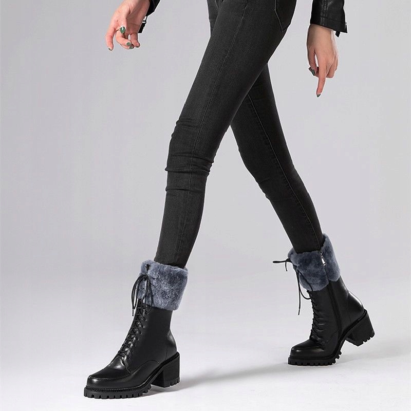 ŚNIEGOWCE DAMSKIE CIEPŁE KOZAKI WODOPORNE r.40 Wysokość wysokie