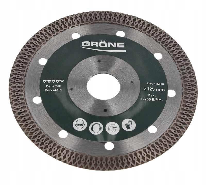 Diamantový kotouč Grone 125 mm Gdb-cr-htc