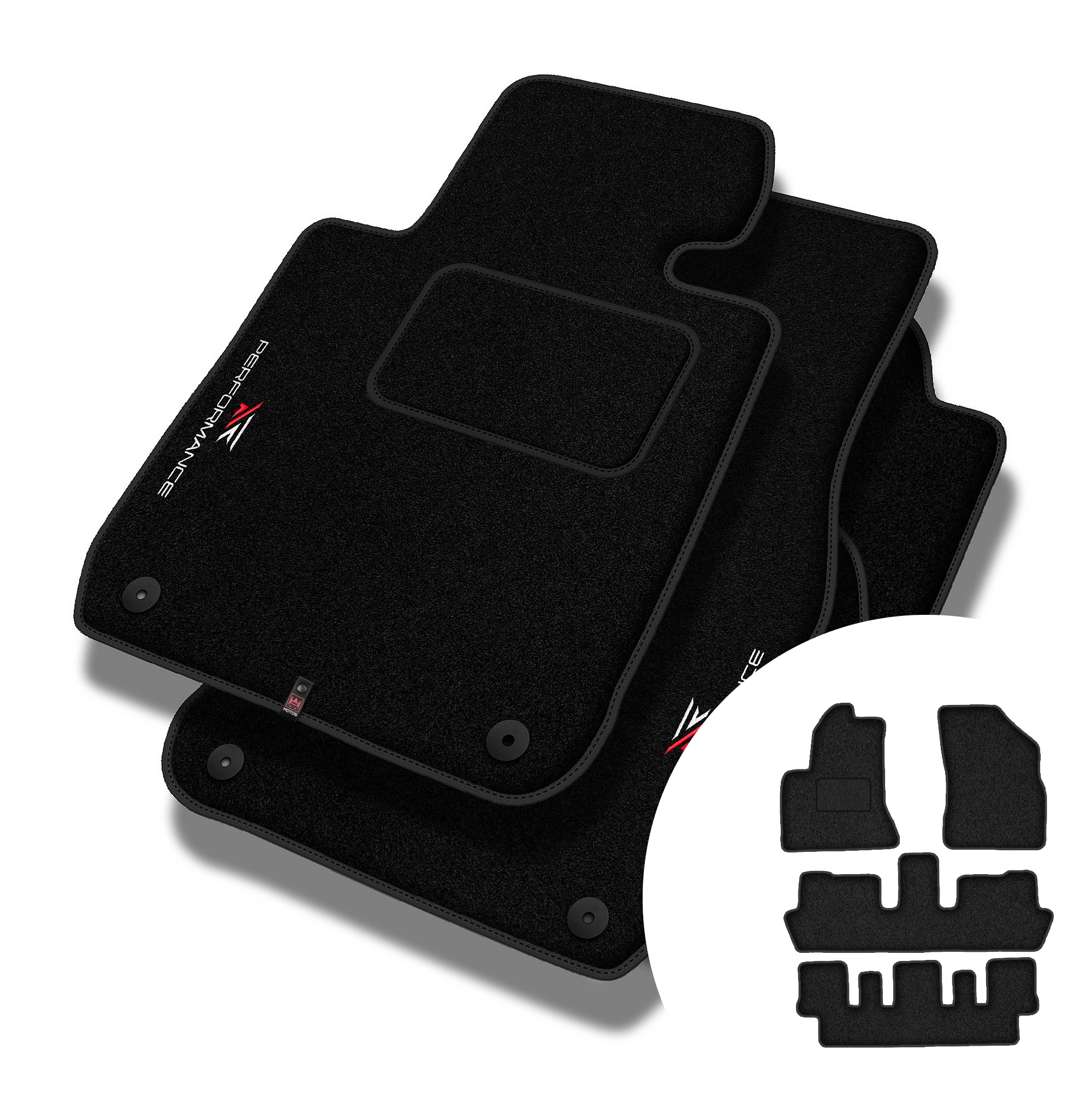 Velúrové koberčeky Performance pre Citroen C4 Grand Picasso I 2006-2012