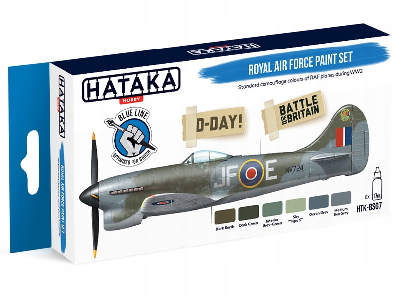 Zestaw farb akrylowych Royal Air Force HTK-BS07 Hataka