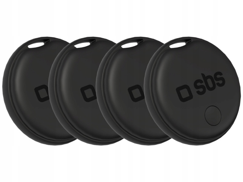 Lokalizator Sbs TEFINDTAGAPGO4SET Czarny (4 szt.)