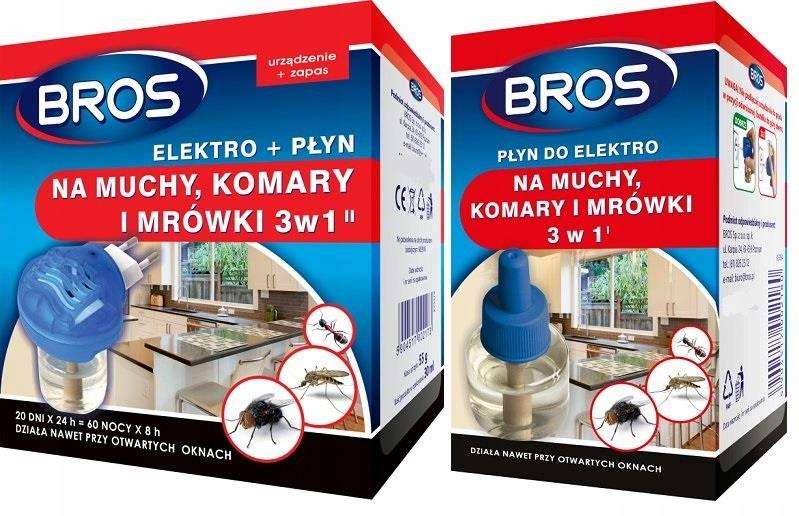 

Bros Elektro 2x Zapas Muchy Komary I Mrówki 3W1